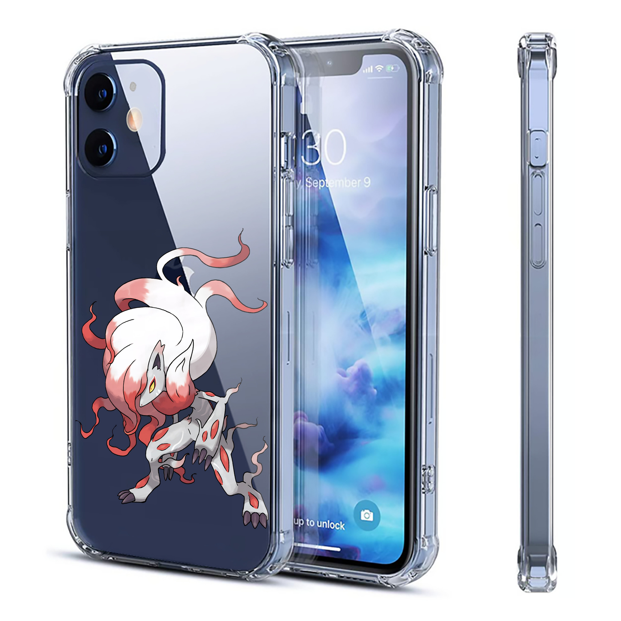 （画像用） ポケットモンスター Pokémon 【iPhone 12シリーズ対応】透明スマホケース（クリアソフトケース）